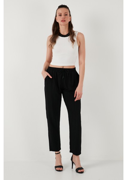 Slim Fit Normal Bel Cepli Pantolon Kadın Pantolon 5865297