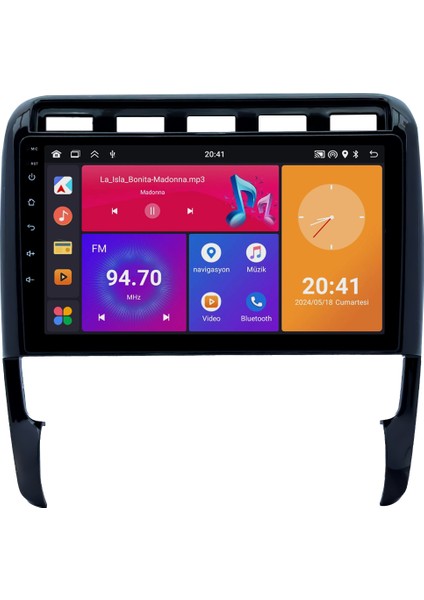 Porsche Cayenne (2006-2011) Android 14 Multimedya Carplay 9 Inch 2 GB Ram / 32 GB Hafıza CRV-4348XP
