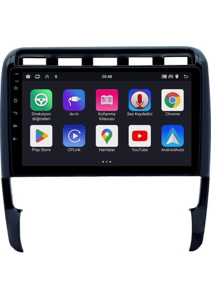 Porsche Cayenne (2006-2011) Android 14 Multimedya Carplay 9 Inch 2 GB Ram / 32 GB Hafıza CRV-4348XP