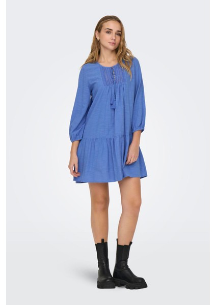 Onlvinnie Pamuklu Regular Fit Mini Elbise Bayan Elbise 15219922