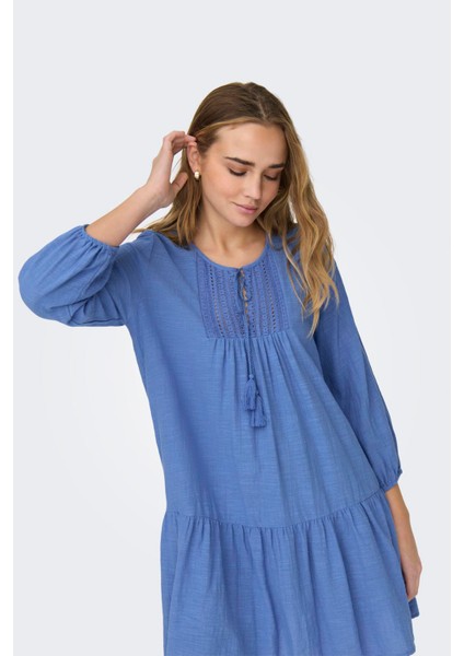 Onlvinnie Pamuklu Regular Fit Mini Elbise Bayan Elbise 15219922
