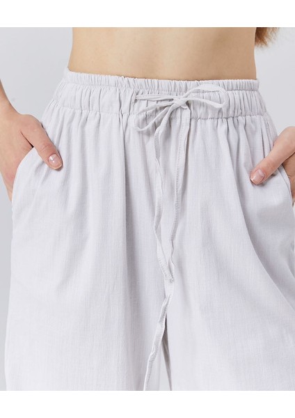 Keten Karışımlı Bol Kesim Pantolon fırsatları