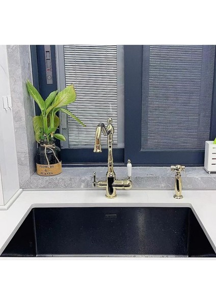 Mutfak Evye Bataryası Dual Flow Su Arıtma Çıkışlı Bide Fiskiyeli Altın Dore 7 Yıl Garantili Ithal modelleri