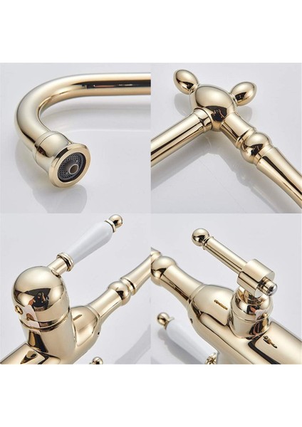 Mutfak Evye Bataryası Dual Flow Su Arıtma Çıkışlı Bide Fiskiyeli Altın Dore 7 Yıl Garantili Ithal