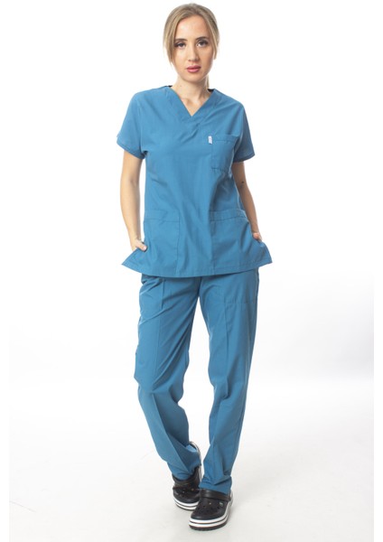 Cerrahi Doktor Hemşire Scrubs Forma Takım
