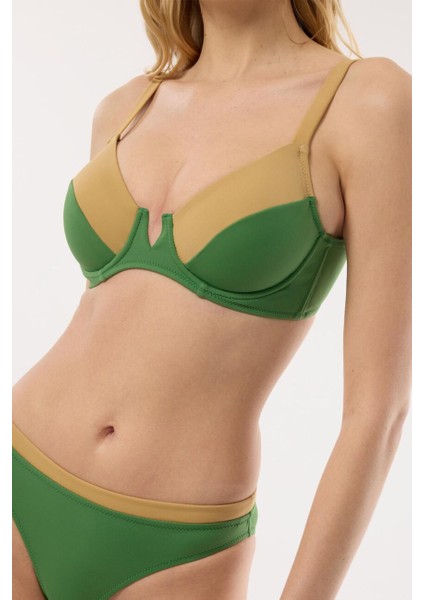 4515 Yeşil Kapsız Bikini Takımı