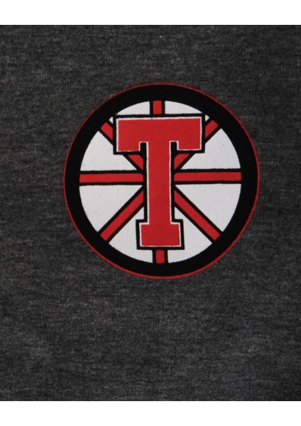 Fermuarlı Kapüşonlu Baskılı Sweatshirt Eşofman Takım