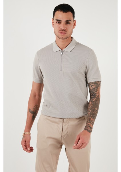 Pamuklu Regular Fit Fermuarlı Polo Yaka T Shirt Erkek Polo Yaka T Shirt 5902915 fiyatları