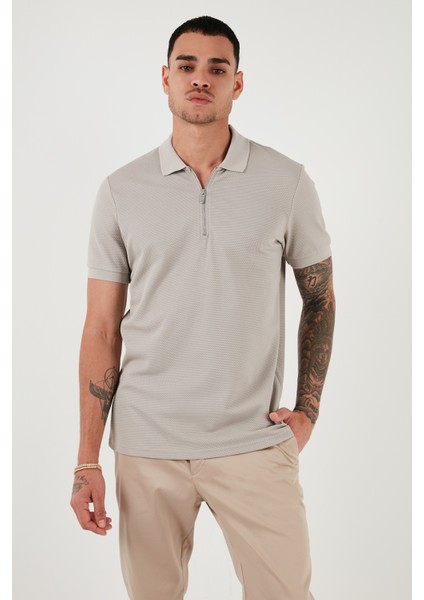 Pamuklu Regular Fit Fermuarlı Polo Yaka T Shirt Erkek Polo Yaka T Shirt 5902915 modelleri