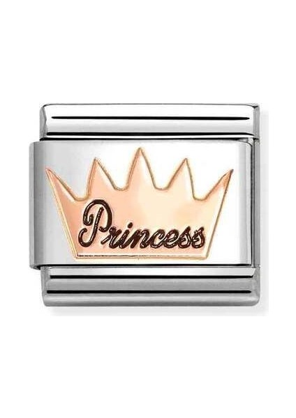 Tekno Trust Çok Renkli Composable Klasik , Link , Ikon Sembol, Paslanmaz Çelik / 9k Rose Gold - Prensen Taç 9