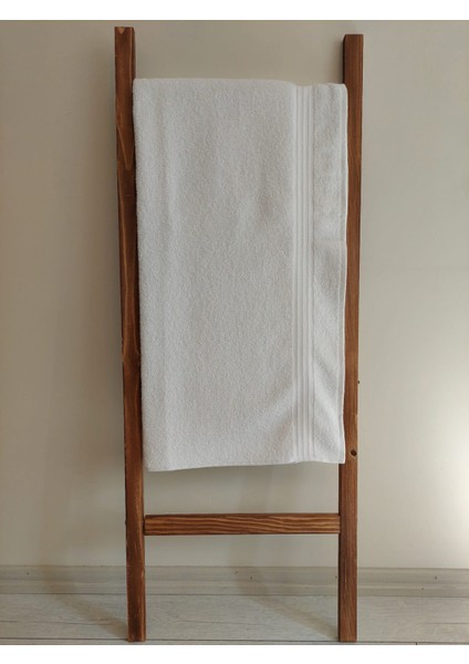 %100 Pamuklu Büyük Boy Beyaz Banyo Havlusu 90X150CM