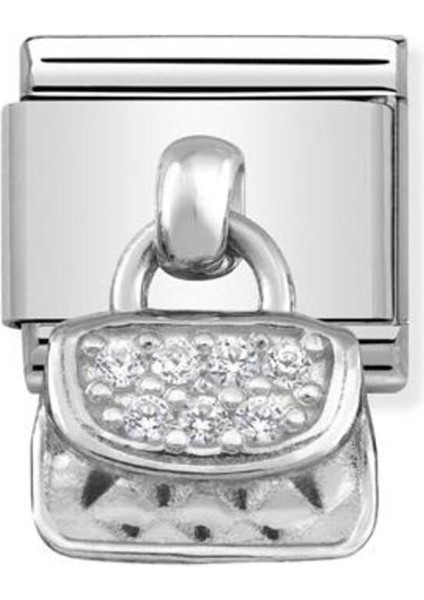 Tekno Trust 1 Yıl Composable Classic Charms Stainless Steel And 925 Sterling Silver Bag Gri 18 Ayar