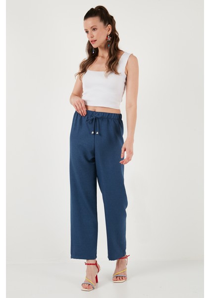Relaxed Fit Bol Paça Pantolon Kadın Pantolon 5865826 modelleri