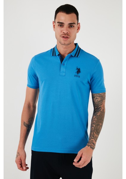 Pamuklu Logolu Slim Fit Polo Yaka T-Shirt Erkek G081GL0111571222