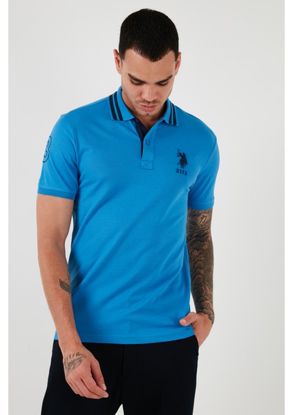 Pamuklu Logolu Slim Fit Polo Yaka T-Shirt Erkek G081GL0111571222 fırsatları