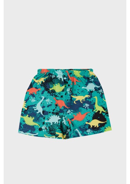 Desenli Streç Pamuklu Bisiklet Yaka Atlet Boxer 2'li Iç Giyim Takım Erkek Çocuk Takım 6651010 modelleri