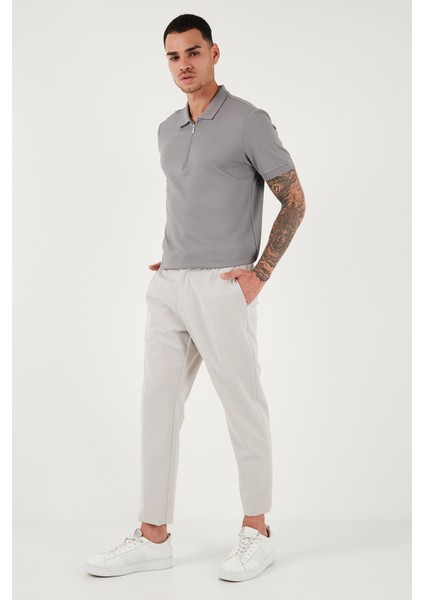 Pamuklu Regular Fit Fermuarlı Polo Yaka T Shirt Erkek Polo Yaka T Shirt 5902915 fırsatları