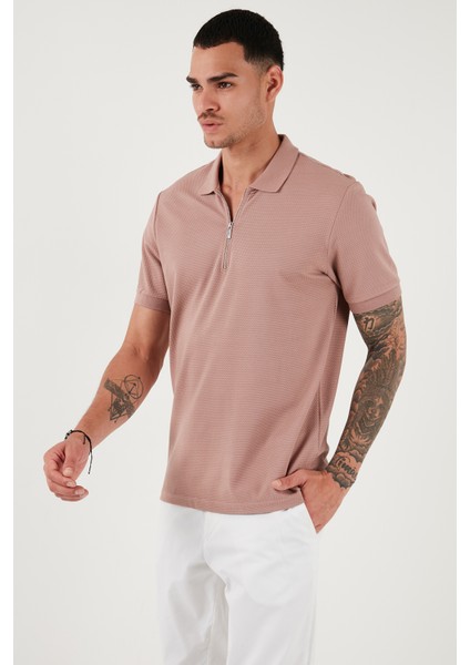 Pamuklu Regular Fit Fermuarlı Polo Yaka T Shirt Erkek Polo Yaka T Shirt 5902915 modelleri