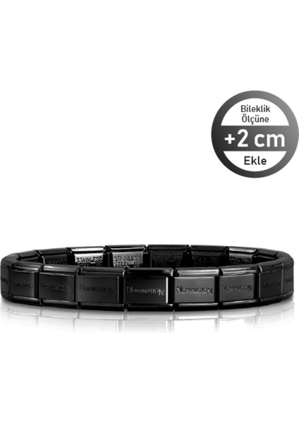 Tekno Trust Paslanmaz Çelik Italy Composable Kurşun Grisi Paslanmaz Çelik Bileklik Gri