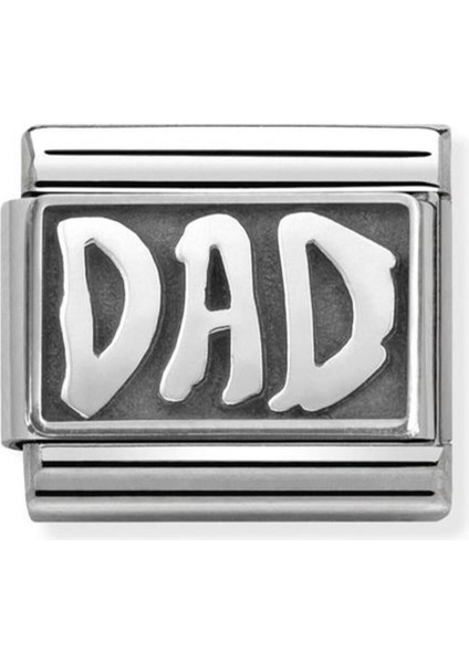 Tekno Trust Gri Composable Classic Plates Oxıdızed Steel And Silver 925 (30_DAD) 18 Ayar 1 Yıl