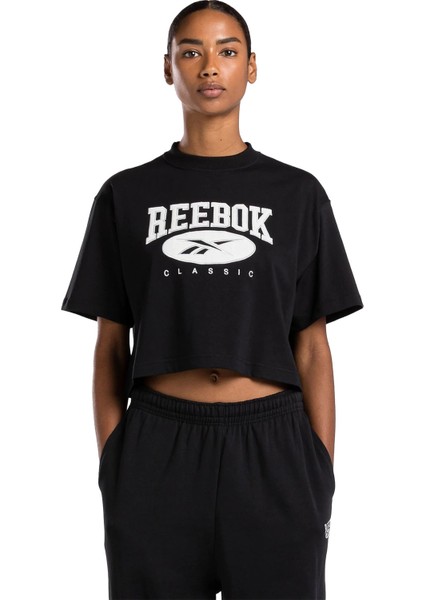 CL AE ARCHIVE FIT FT PANT Siyah Kadın Kısa Kol T-Shirt