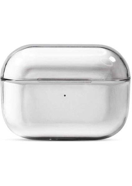 Air Pods Pro Kılıf Şeffaf Sert Kristal Airbag 14 Kılıf-Renksiz