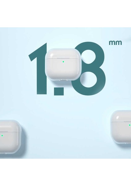 Air Pods 3. Nesil Kılıf Şeffaf Sert Kristal Airbag 14 Kılıf-Renksiz indirimleri