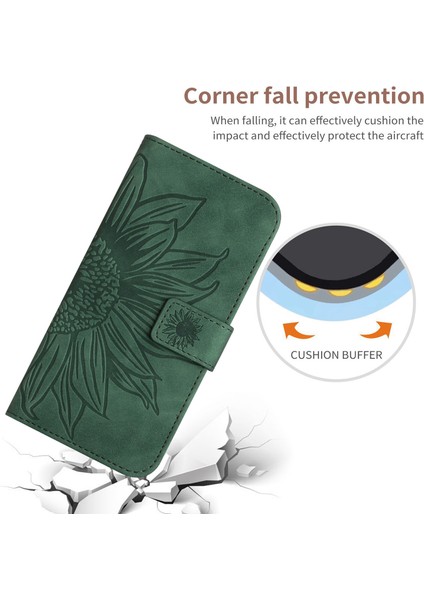 Oppo Reno 5 ile Uyumlu Çıkarılabilir Askılı ve Manyetik Kart Tutuculu Kabartmalı Ayçiçeği Cüzdan Telefon Kılıfı (Yurt Dışından) fırsatları