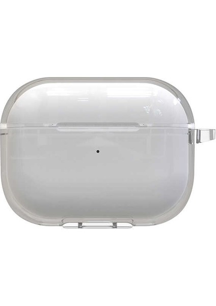 Air Pods Pro 2 Kılıf Şeffaf Kristal Silikon Airbag 14 Kılıf-Renksiz