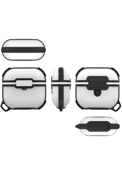 Air Pods 3. Nesil Airbag 16 Silikon 1-1 Su Geçirmez Kılıf-Siyah fırsatları