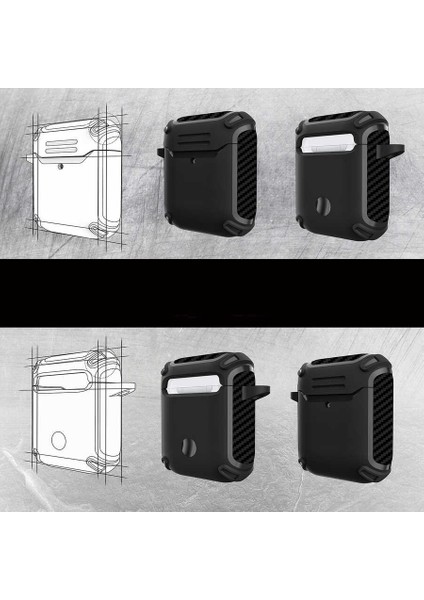 Air Pods Kılıf Airbag 26 Silikon-Lacivert