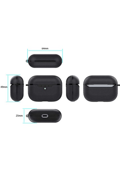 Air Pods Pro Airbag 20 Kılıf-Kırmızı
