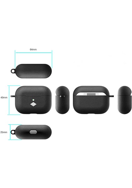 Air Pods Pro Airbag 19 Kılıf-Kırmızı