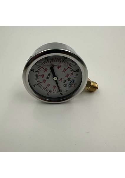 Ø 63 - 0 - 60 Bar 1/4 Alttan Çıkışlı Gliserinli Manometre modelleri