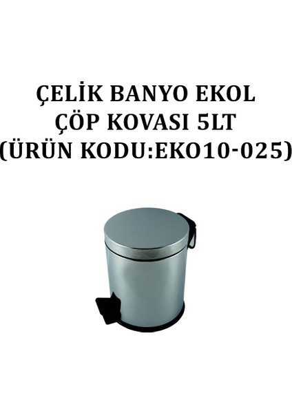 Ekol Çöp Kovası 5lt (Model No: EKO10-025)