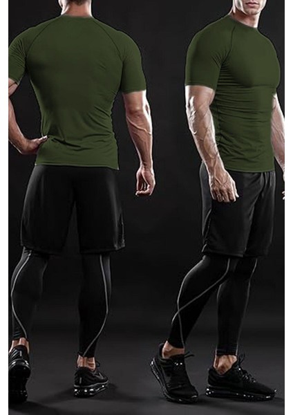Erkek Premium Nefes Alabilen Hızlı Kuruma Koşu Fitness Reflektör Armalı Spor T-Shirt modelleri