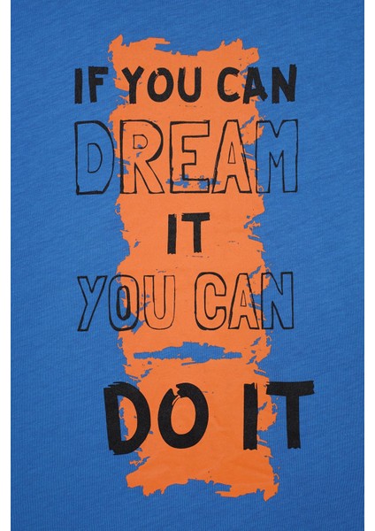 Baskılı Kapüşonlu Sıfır Kol Mavi Renk Erkek Çocuk Tshirt fiyatları