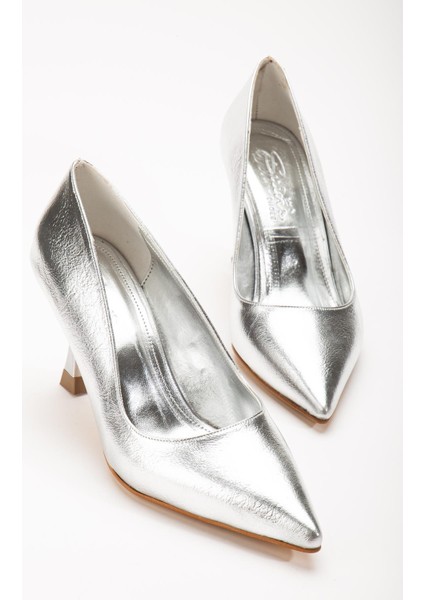 Suins Cateline Model Kadın Topuklu Metalik Özel Renk Stiletto Ayakkabı