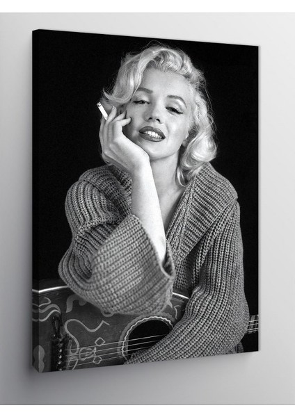 Kanvas Tablo Marilyn Monroe ve Gitar