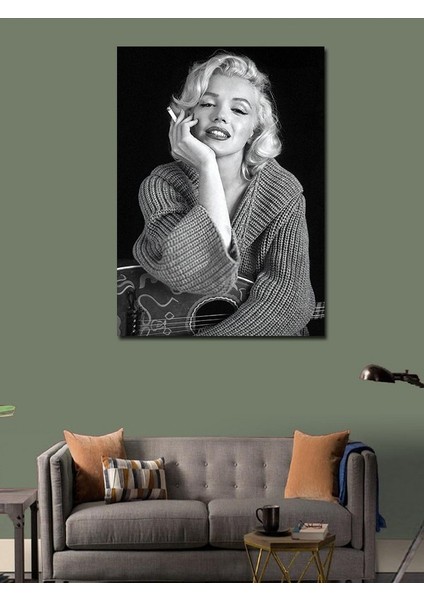 Kanvas Tablo Marilyn Monroe ve Gitar