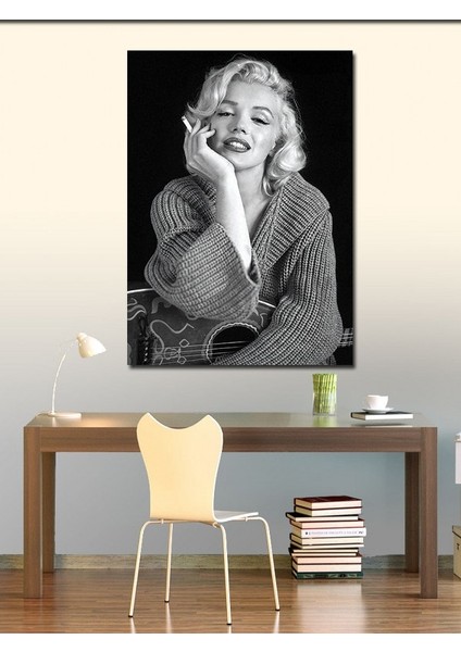 Kanvas Tablo Marilyn Monroe ve Gitar