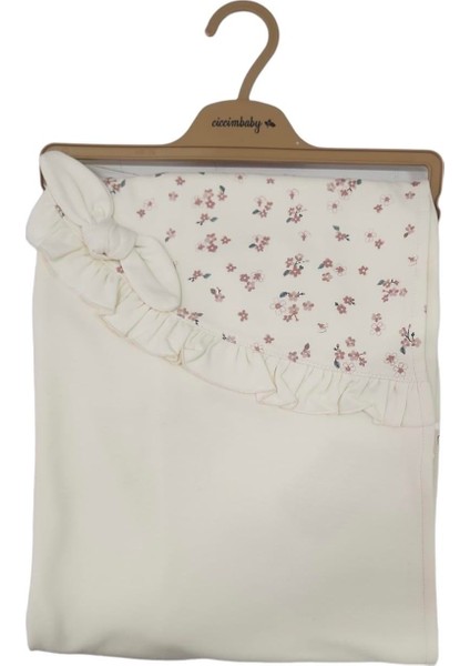 Ciccim Baby Battaniye Penye Flower Garden Naturel