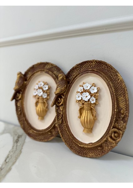 Kuş Detaylı Tablo 2li Set modelleri