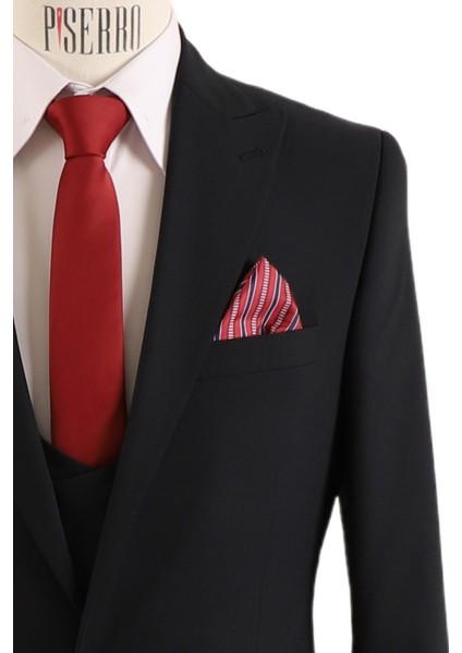 Yelekli Takım Elbise Slim Fit