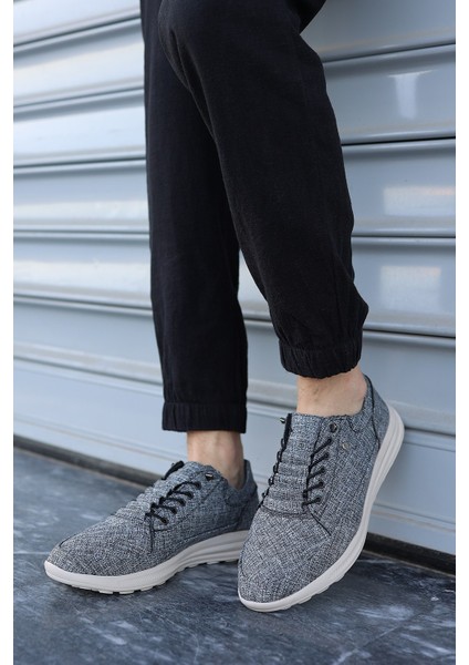 Nevada Erkek Gri Garantili Rahat Esnek Hafif Taban Günlük Keten Sneaker Ayakkabı NEVADA-5294 fiyatları