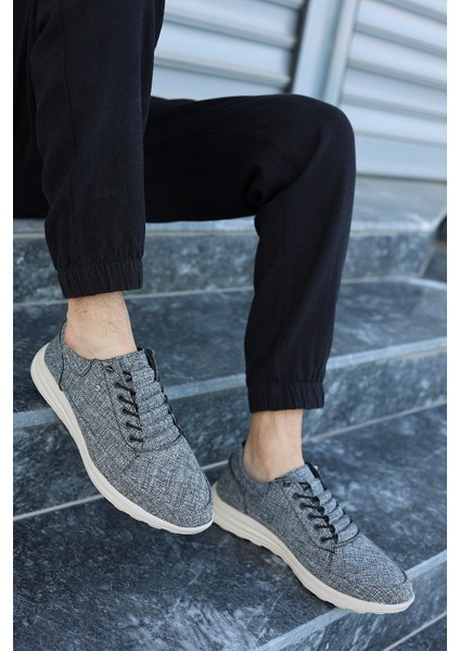 Nevada Erkek Gri Garantili Rahat Esnek Hafif Taban Günlük Keten Sneaker Ayakkabı NEVADA-5294 modelleri