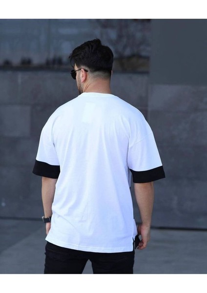 Erkek Bisiklet Yaka Oversize T-Shirt fırsatları