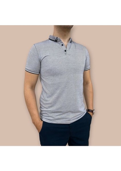 Erkek Slim Fit Pamuklu Polo Yaka T-Shirt