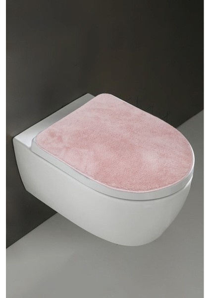 Klozet Kapak Örtüsü Ultrasoft Düz Pembe