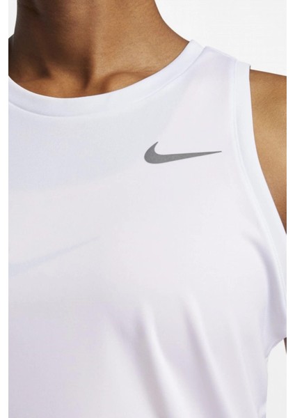 Dri-Fit Miler Running Beyaz Kadın Spor Atlet